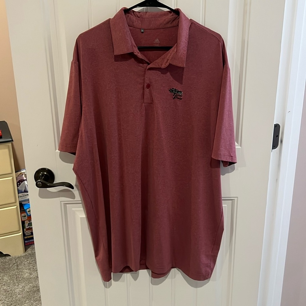 Adidas Torrey, Pines, red golf polo XXL